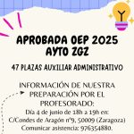 auxiliar administrativo ayuntamiento de zaragoza 2025