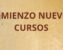 Comienzo nuevos cursos